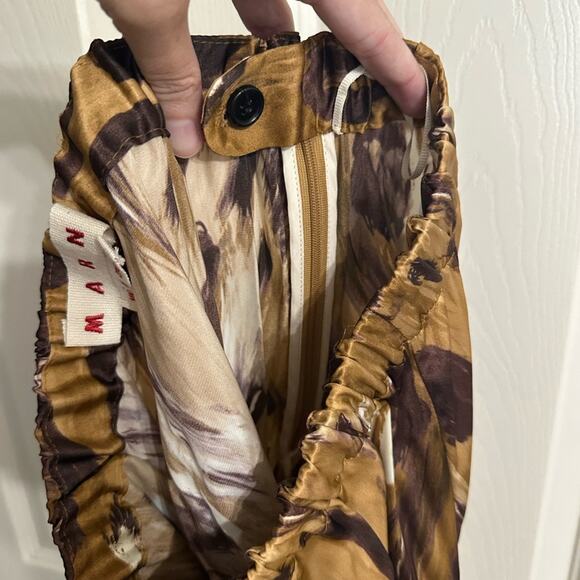 MARNI Wild Bunch Sablé Pants Cropped Flared Pyjama size IT 36 - Picture 7 of 13